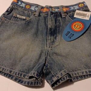 R.V.T. Serve Piping Hot Denim dragonfly shorts.  NWT Junior       Size 10 1/2